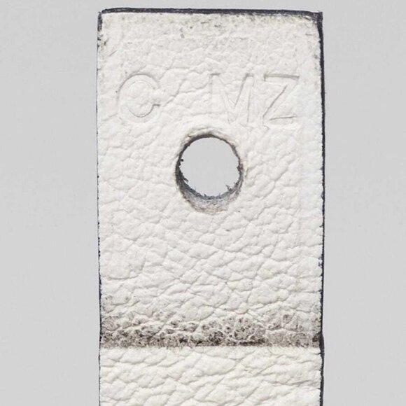 Hermes Bleu Brighton/White Swift Leather Palladium Plated Medor Infini Double... - Picture 7 of 10